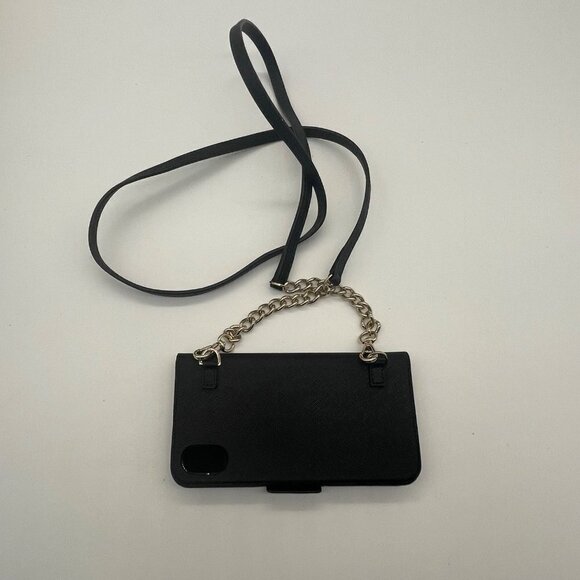 Kate Spade Saffiano Leather iPhone X Crossbody Wallet – Black - Picture 10 of 13
